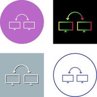 Unique Connected Systems Icon Design vector