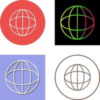 Unique Globe Icon Design vector