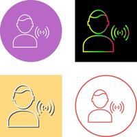 Unique Signal on User Icon Design vector