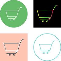 Unique Empty Cart Icon Design vector