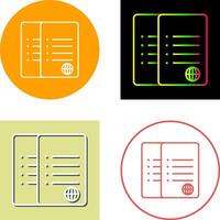 Unique Network Files Icon Design vector