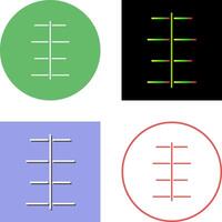 Unique Center Align Icon Design vector