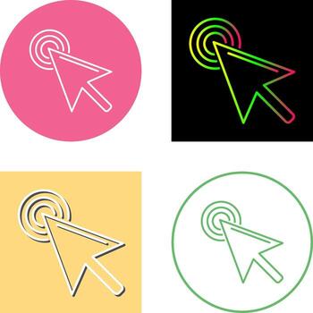 Unique Click Icon Design vector