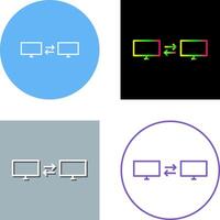 Unique Sharing Systems Icon Design vector