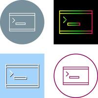 Unique Console Icon Design vector