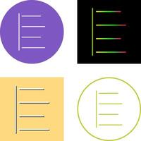 Unique Left Align Icon Design vector