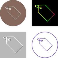 Unique Tag Icon Design vector