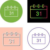 Unique Calendar Icon Design vector