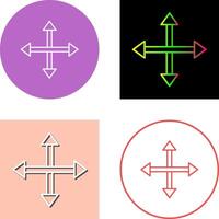 Unique Move Icon Design vector