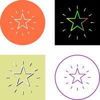 Unique Star Icon Design vector