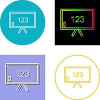 Unique Classroom Board Icon Design vector