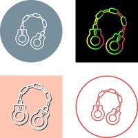 Handcuff Icon Design vector