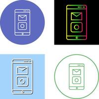 único móvil aplicaciones icono diseño vector