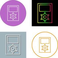 Unique Portfolio Management Icon Design vector