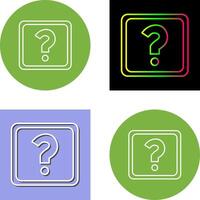 Unique Question Mark Icon Design vector