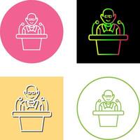Unique Lecture Icon Design vector