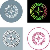 Roulette Icon Design vector