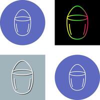 Unique Water Bucket Icon Design vector