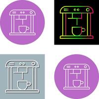 Unique Coffee Machine Icon Design vector