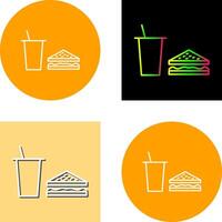 Unique Lunch Icon Design vector