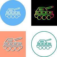 Infantry Tank Icon Design vector