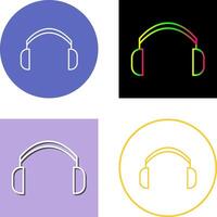 diseño de icono de auriculares vector