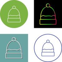 Warm Cap Icon Design vector