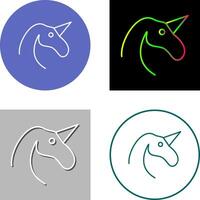 Unicorn Icon Design vector