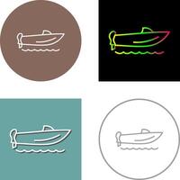 Speed Boat Icon Design vector