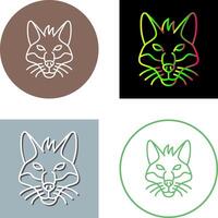 Fox Icon Design vector