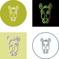 Donkey Icon Design vector
