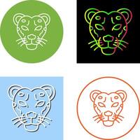 Cheetah Icon Design vector