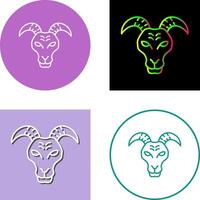 Goat Icon Design vector