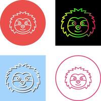 Sloth Icon Design vector