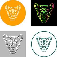 leopard Icon Design vector