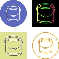 Paint Bucket Icon Design vector