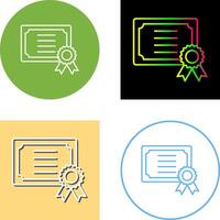 Certificate Icon Design vector