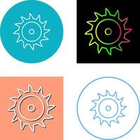 Saw Blade Icon Design vector