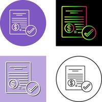 Paid Icon Design vector