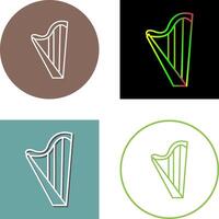 Harp Icon Design vector