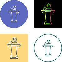 Elected Candidate Icon Design vector