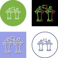 Debate Icon Design vector