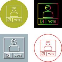 Candidate Banner Icon Design vector