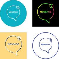 Message Bubbles Icon Design vector