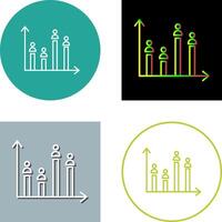 Candidate Graph Icon Design vector