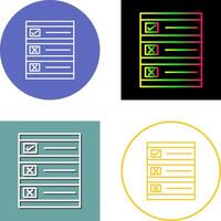 Ballot Paper Icon Design vector