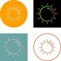 diseño de icono de sol vector