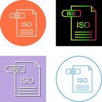 ISO Icon Design vector