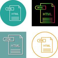 HTML Icon Design vector