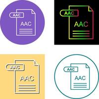 aac icono diseño vector